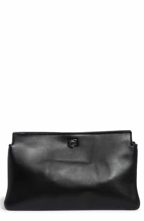 Triplex Faux Leather Clutch