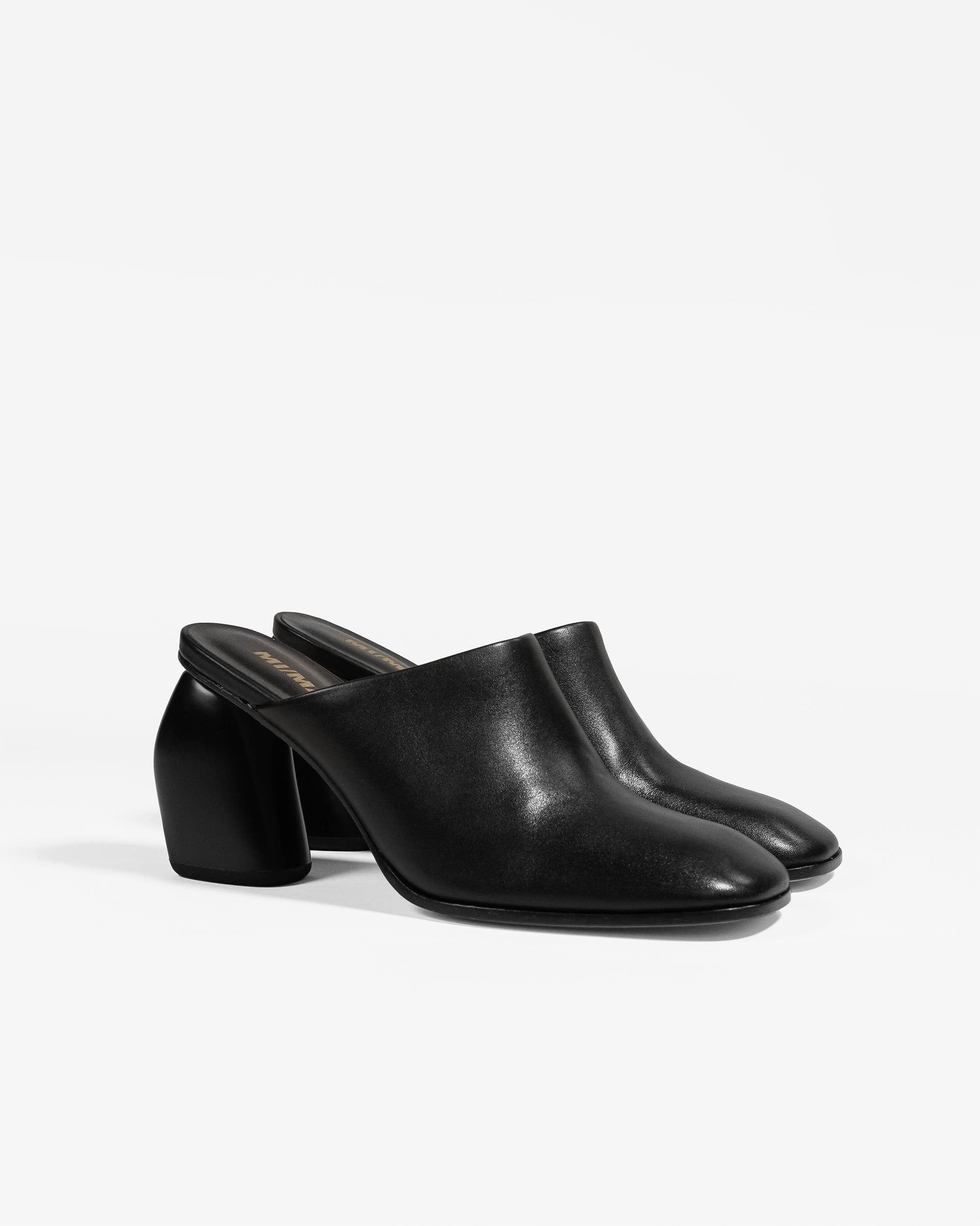 MI/MAI Junya High Heeled Clog Mules, Alternate, color, Black