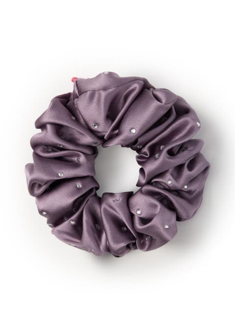 Crystal Twinkle Silk Scrunchie