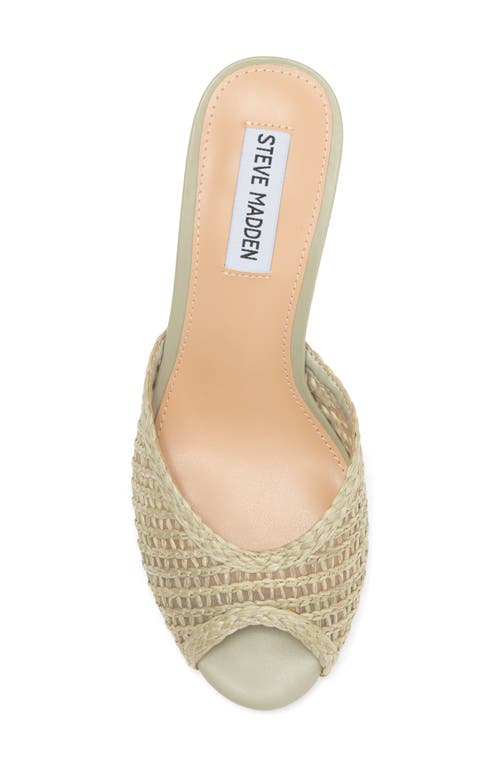 Steve Madden Rowe Woven Mule In Green