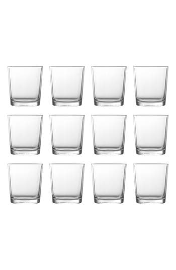 Fortessa Barca Rocks Dof Glasses 12.75 Oz, Set Of 12 In Clear