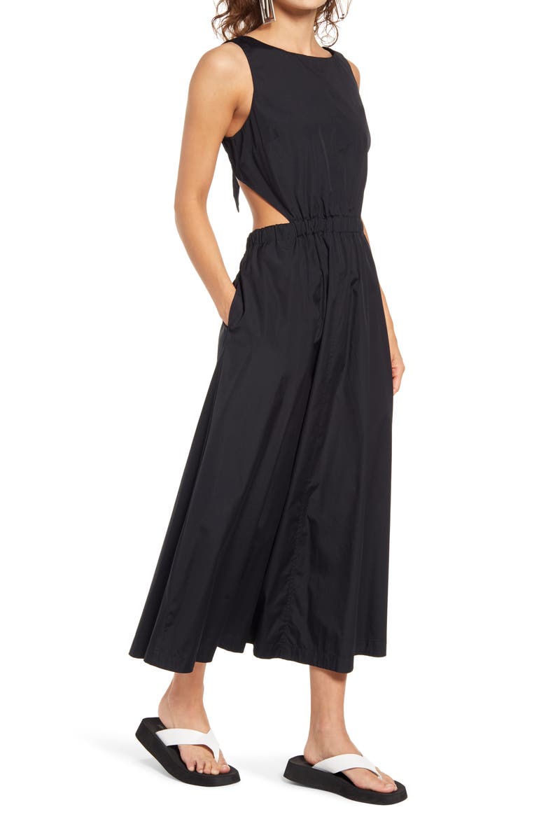 Open Back Dress, Alternate, color, BLACK