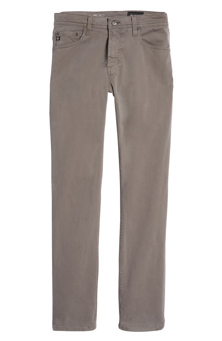 AG Tellis Slim Fit Sateen Pants, Alternate, color, Gotham Grey