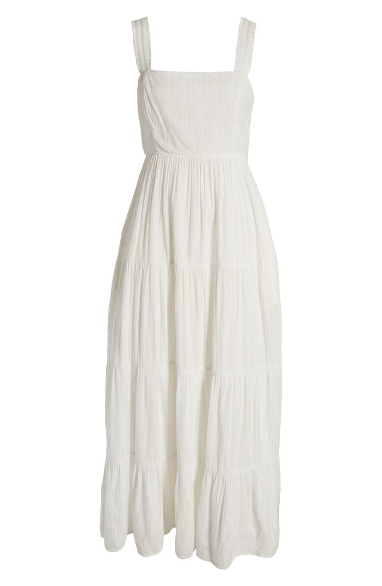PAIGE Ginseng Tiered Cotton Maxi Sundress, Alternate, color,