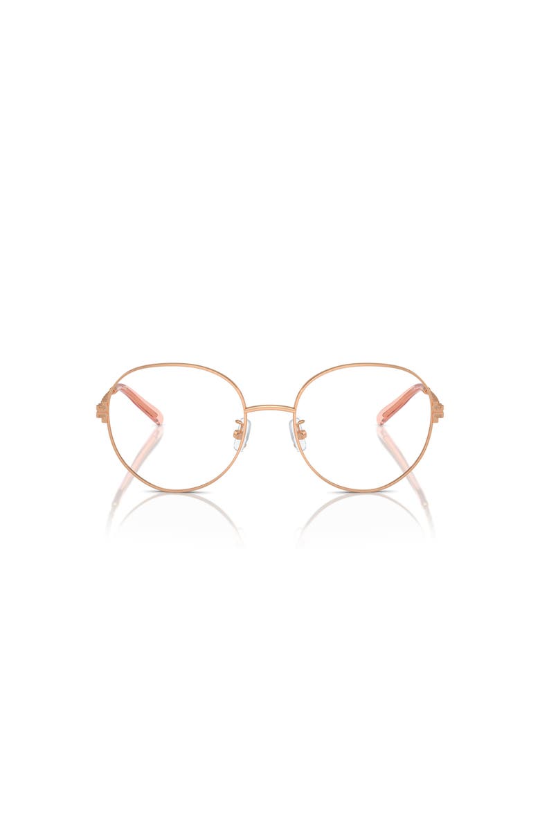 Tory Burch 52mm Round optical glasses, Alternate, color, Pink