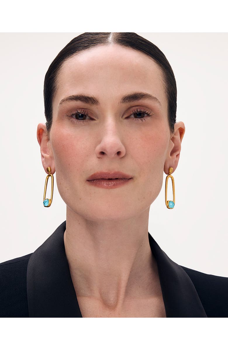 Dean Davidson Monterey Long Drop Earrings, Alternate, color, Iridescent Turquoise/ Gold