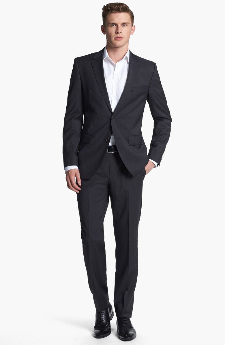 BOSS HUGO BOSS 'James/Sharp' Trim Fit Check Suit, Main, color,