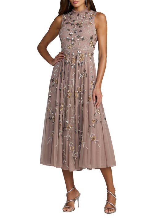 Petite Embellished High Neck Butterfly Sleeve Dress