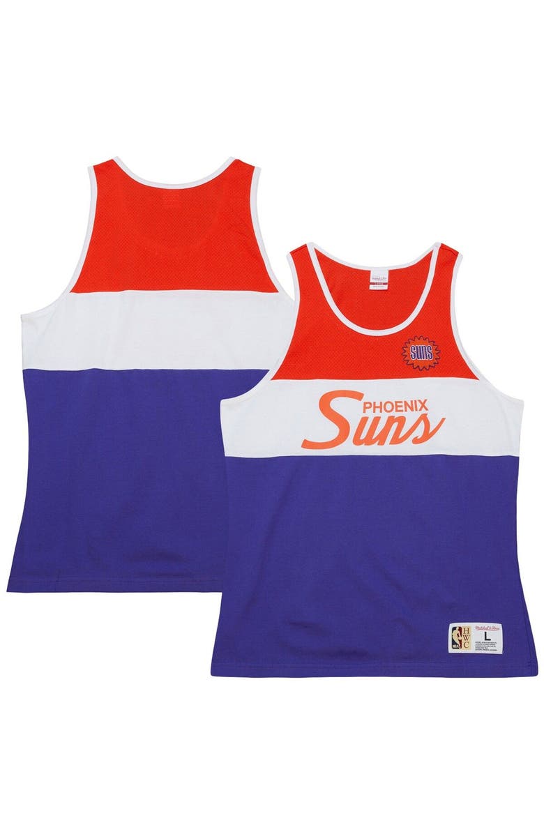 Mitchell & Ness Men's Mitchell & Ness Purple Phoenix Suns Special Script Tank Top, Main, color, Purple