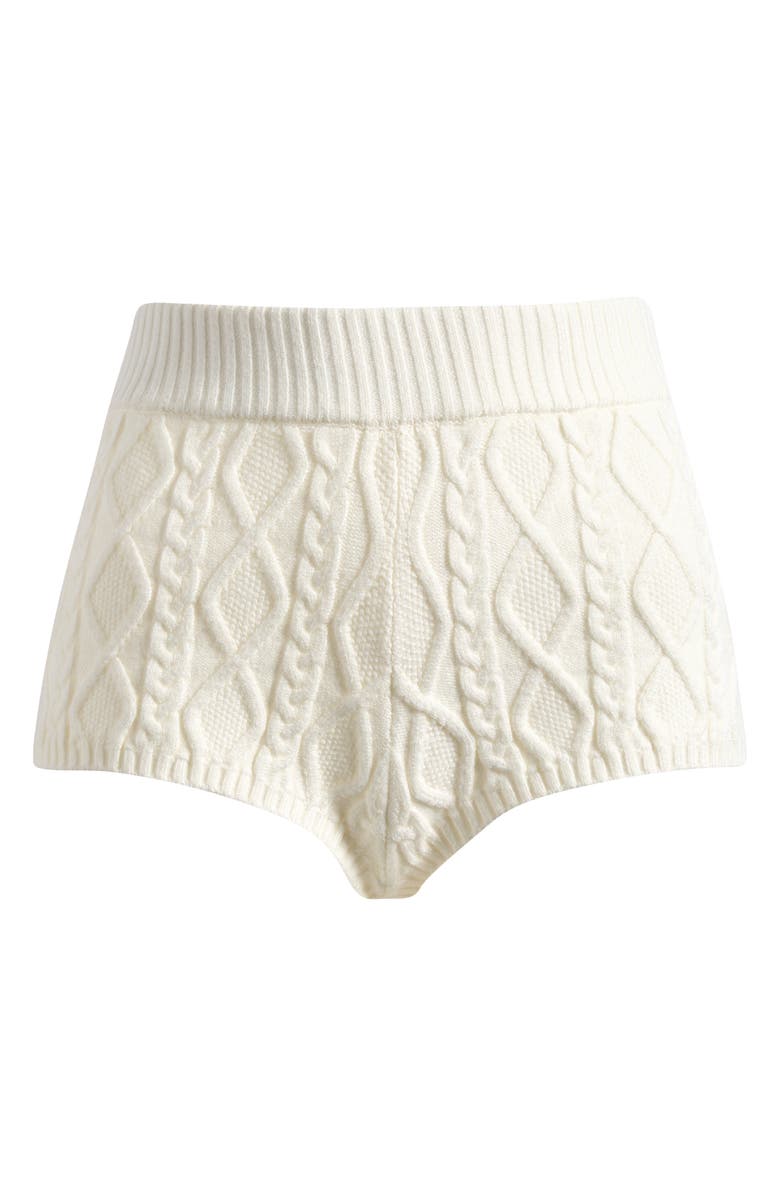 SKIMS Sweater Knit Shorts, Alternate, color, Ivory