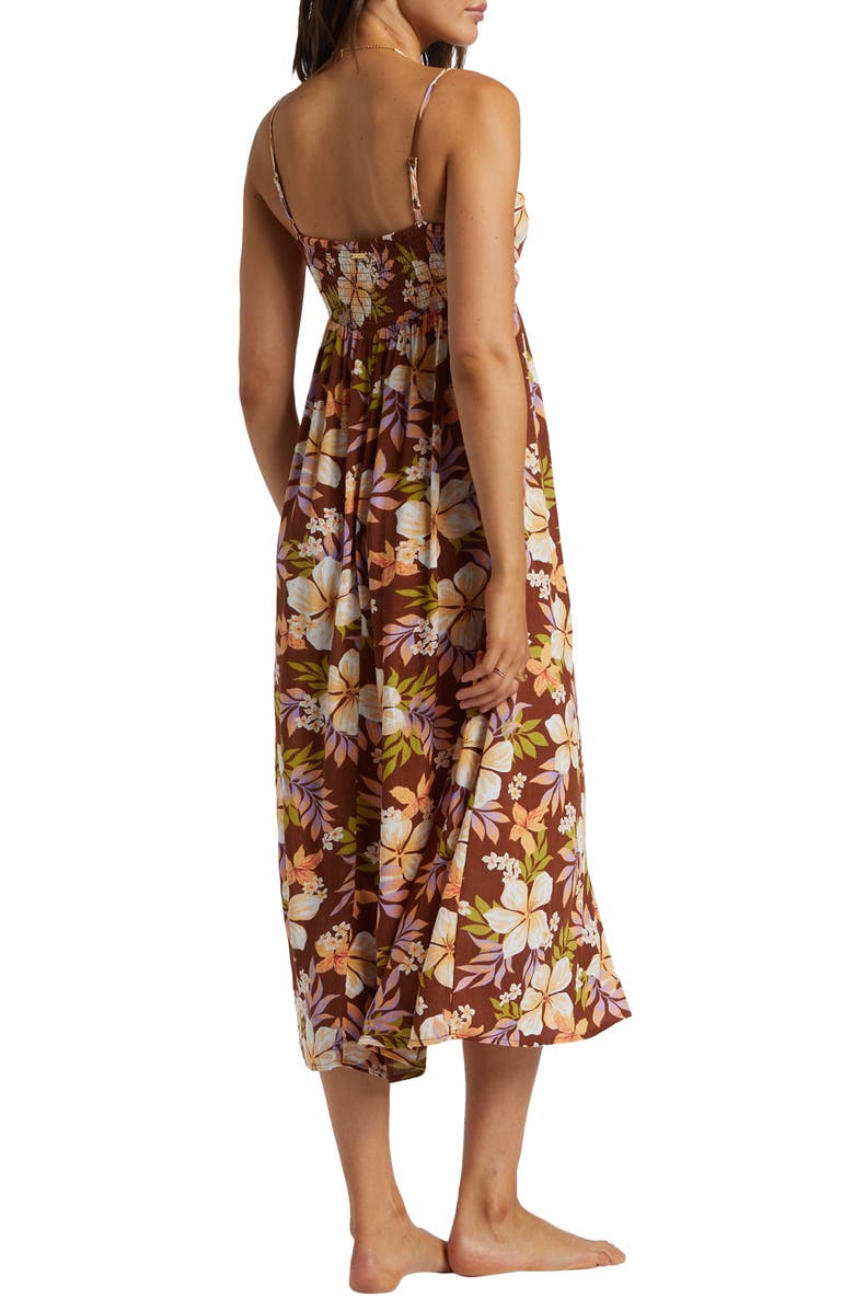 Billabong Daybreak Floral Midi Sundress, Alternate, color, 