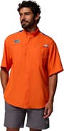 Columbia Men's Columbia Orange Florida Gators Tamiami Colorblock Omni-Shade Button-Down Shirt