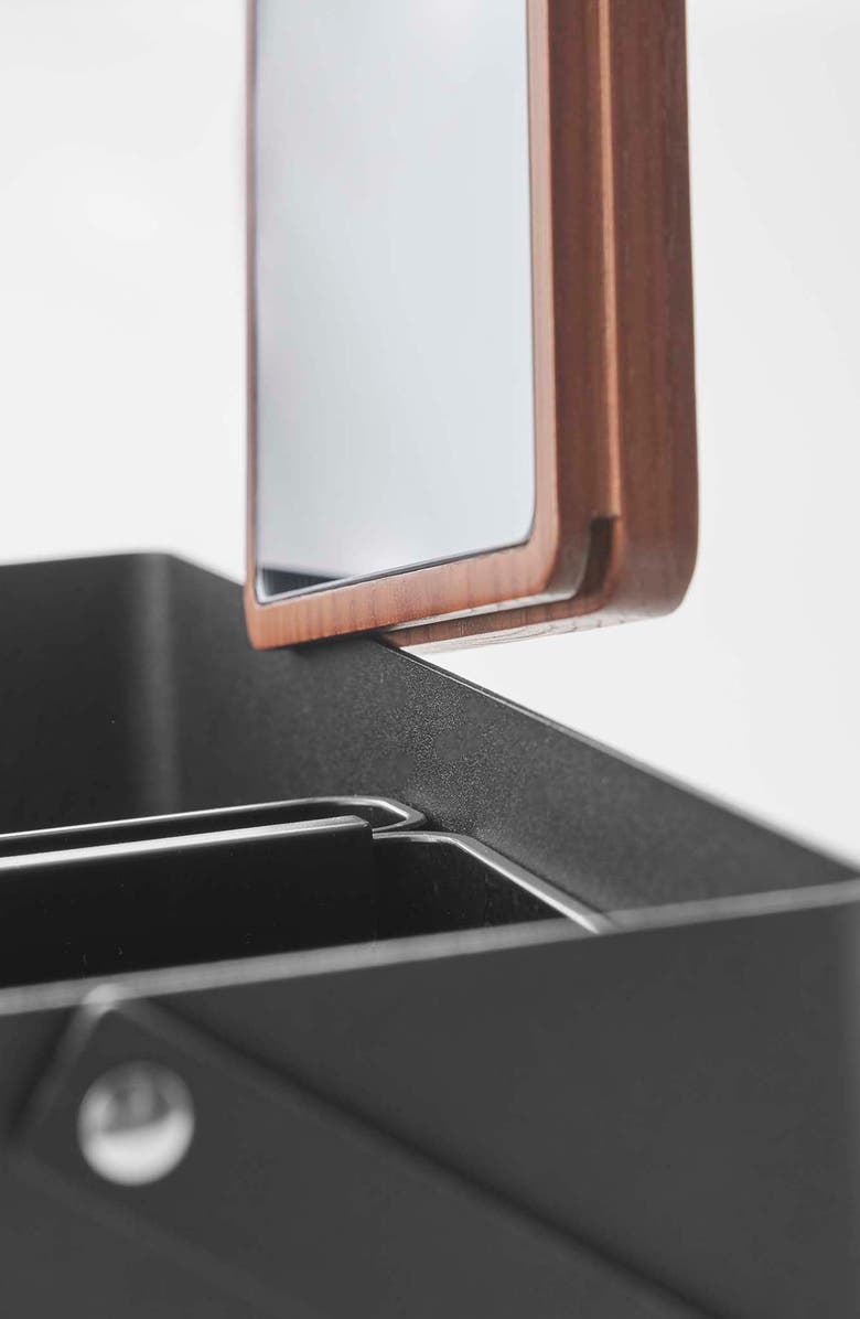 Yamazaki Makeup Organizer, Alternate, color, Black