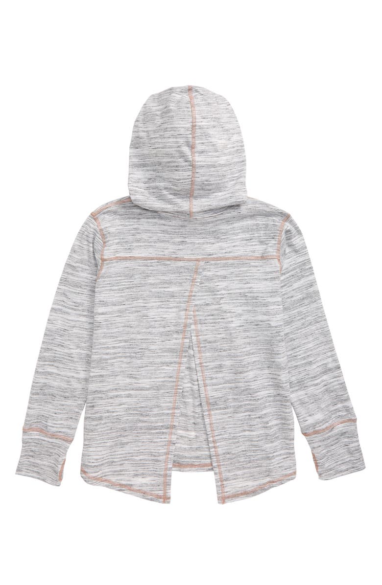 Zella Girl Tulip Back Vinyasa Hoodie, Alternate, color, 