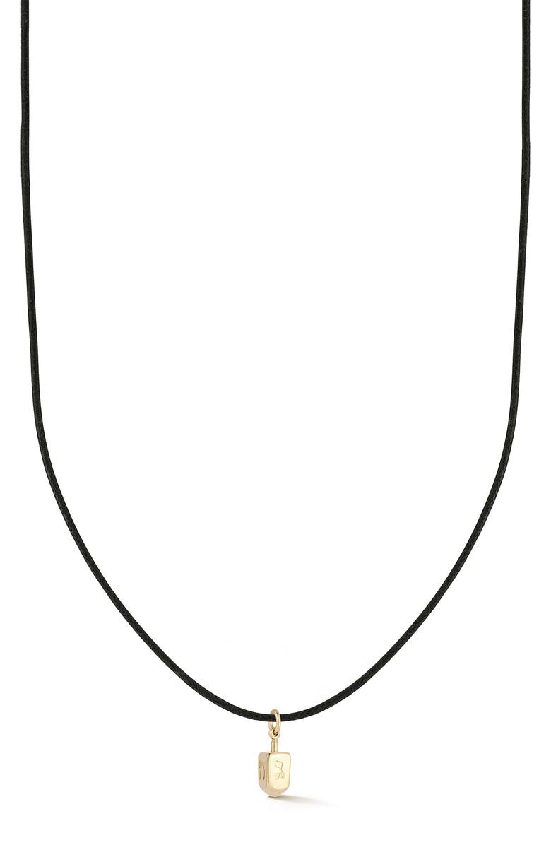 Ember Fine Jewelry <p>14K Gold Dreidel Cord Pendant Necklace</p>, Main, color, Gold