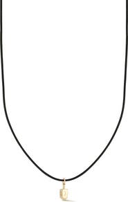 Ember Fine Jewelry <p>14K Gold Dreidel Cord Pendant Necklace</p>