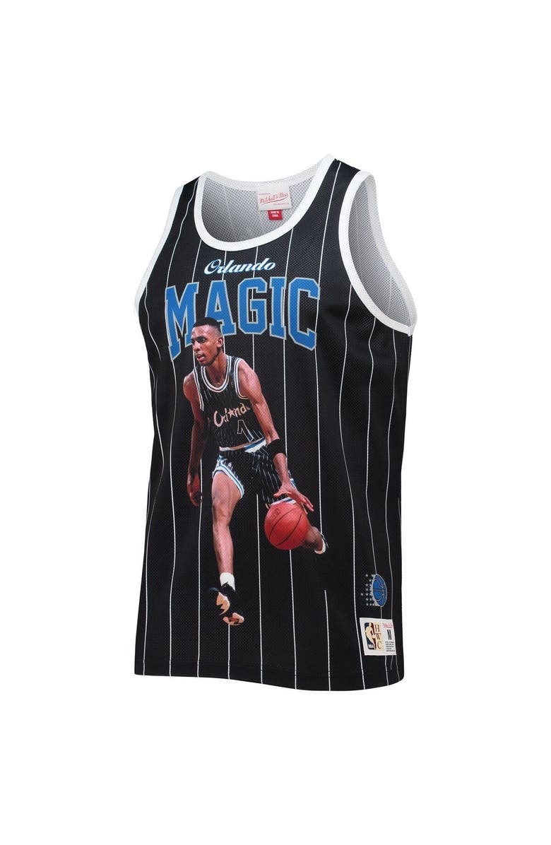 Mitchell & Ness Men's Mitchell & Ness Penny Hardaway Black Orlando Magic Hardwood Classics Player Tank Top, Alternate, color, 