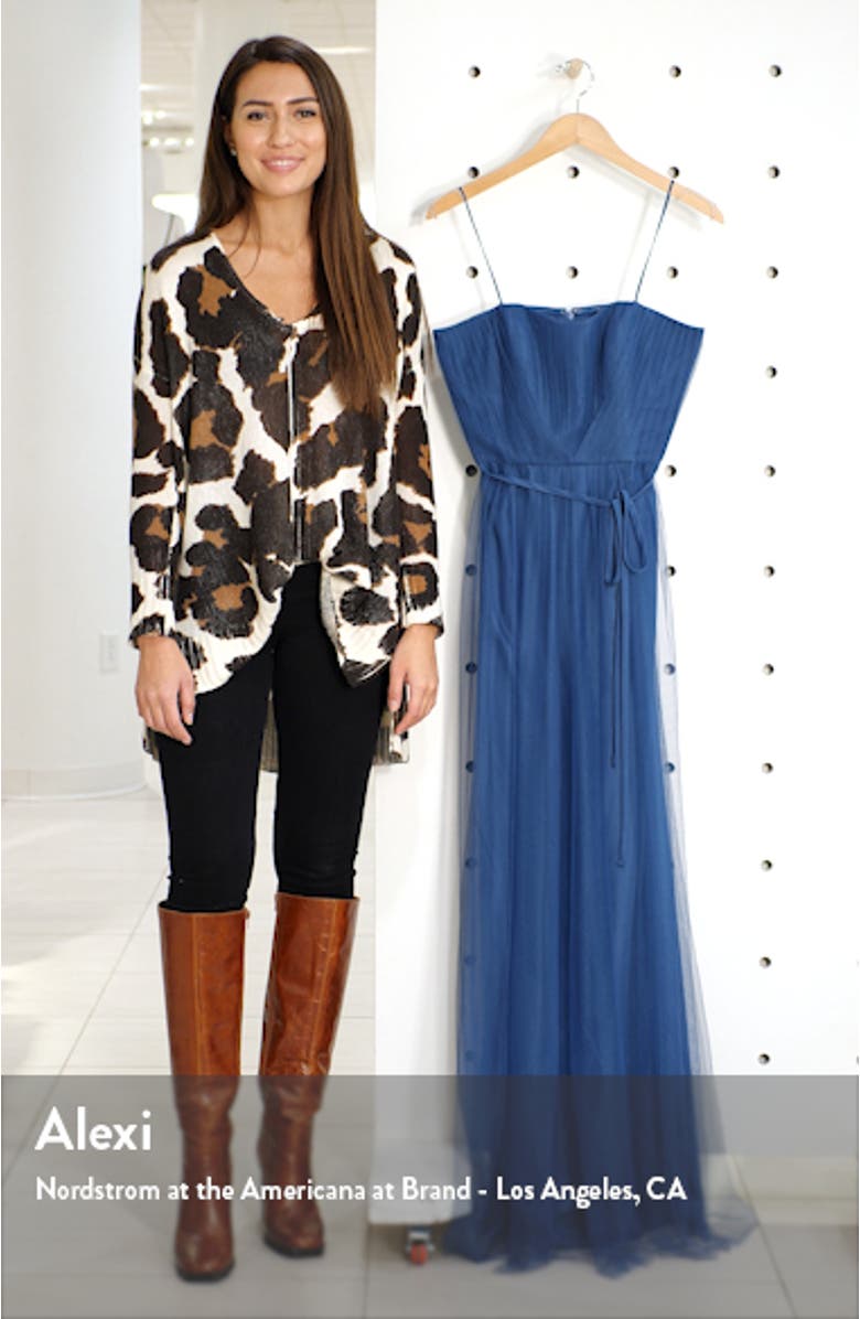 Strapless Tulle A-Line Gown, sales video thumbnail