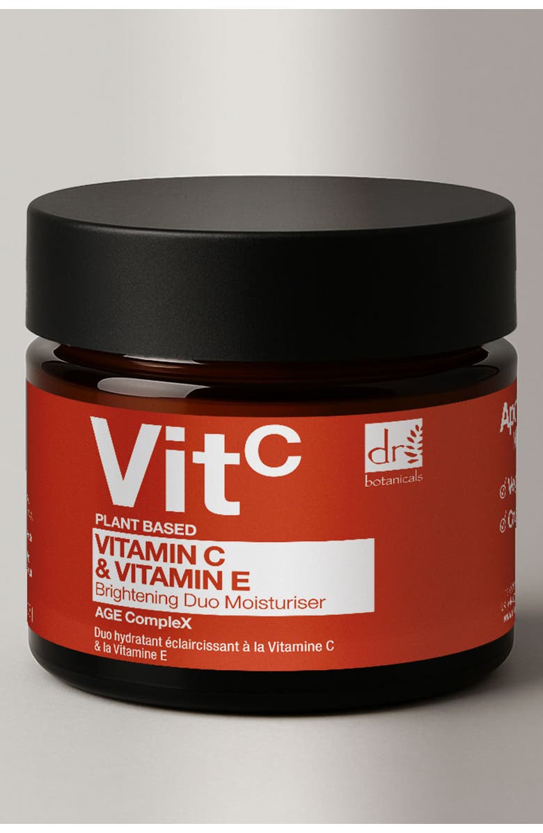 DR BOTANICALS Vitamin C 1% & Vitamin E Brightening Duo Moisturiser 60ml, Alternate, color, White