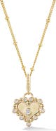 Orly Marcel Diamond Heart Pendant Necklace