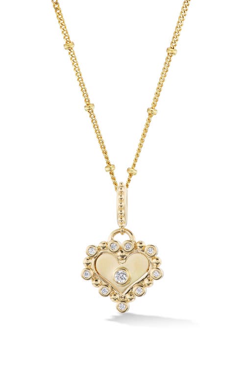 Orly Marcel Diamond Heart Pendant Necklace in Yellow Gold  product