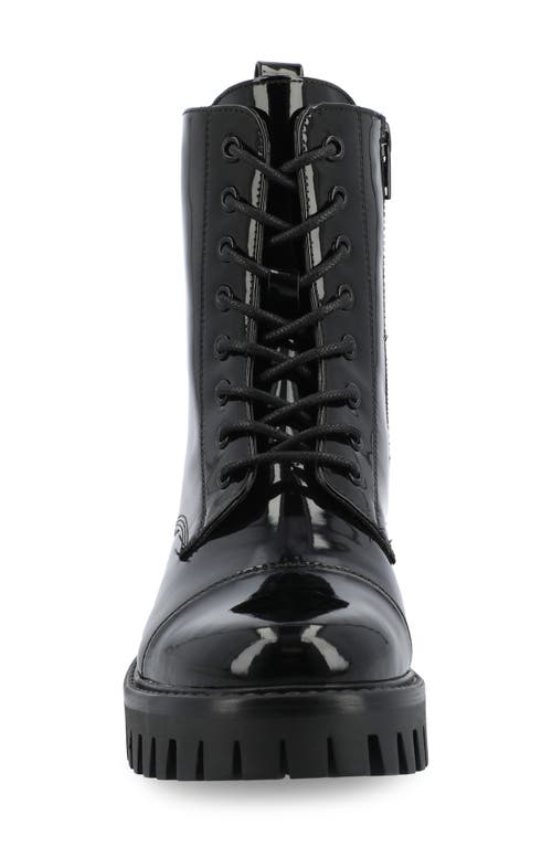 Journee Collection Aaley Bootie In Patent/black