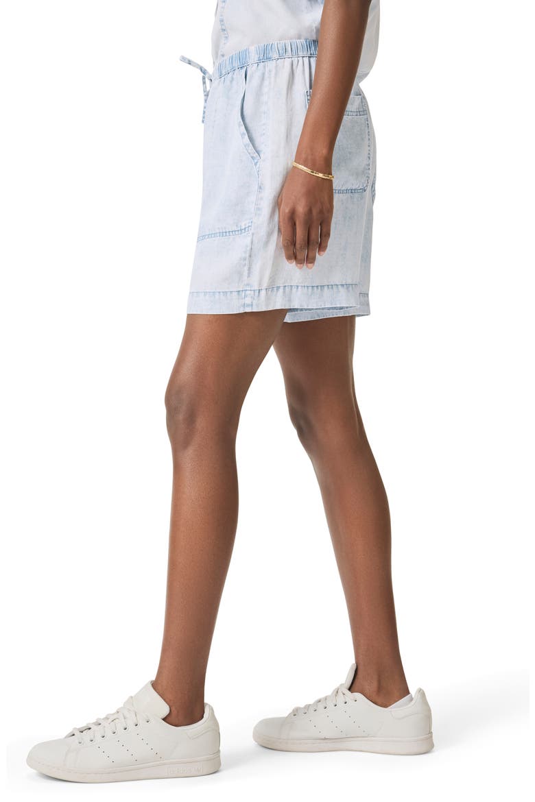 Angie Indigo Shorts, Alternate, color, BLEACHED INDIGO