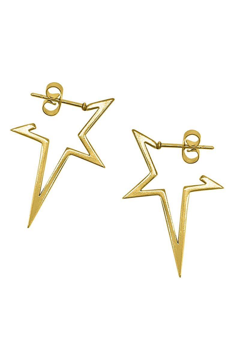 Adornia Star Hoop Earrings, Main, color,