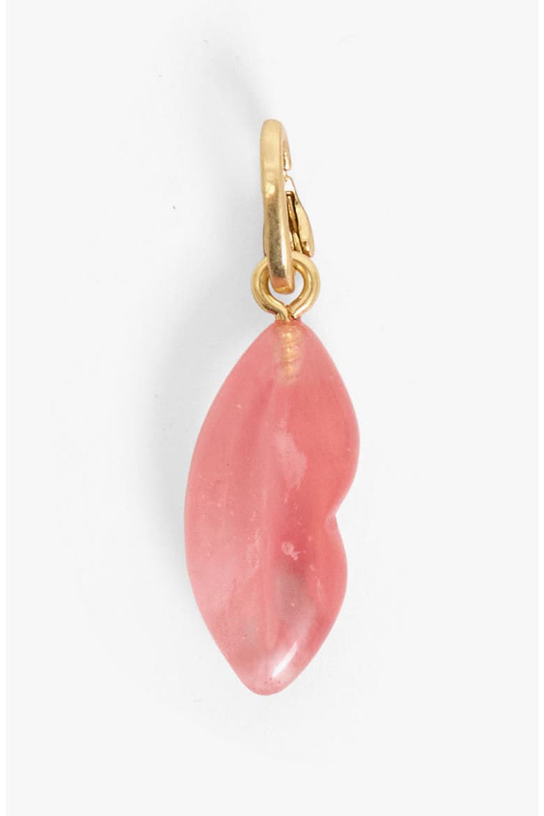 Quartz Lips Charm, Main, color, ROSE