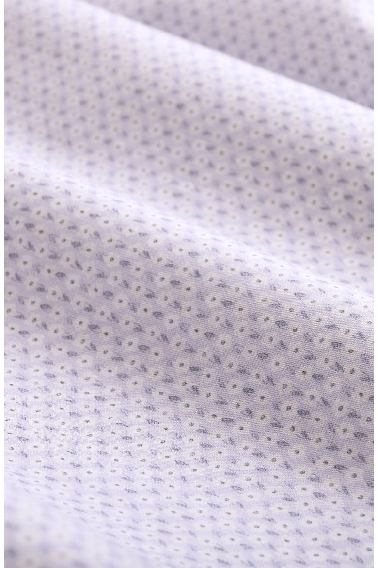 Vero Shaped Fit Floral Short Sleeve Button-Up Shirt, Alternate, color, LILAC