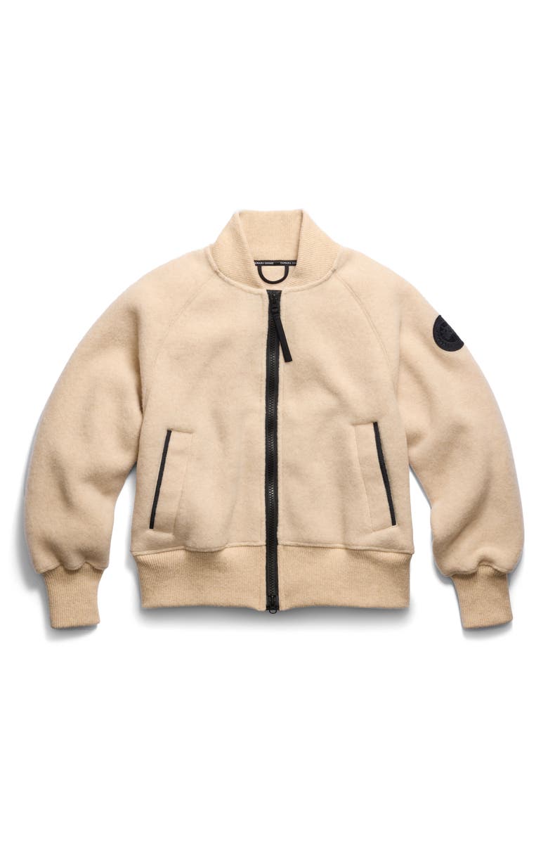 Canada Goose Sierra High Pile Fleece Bomber, Alternate, color, Light Tan