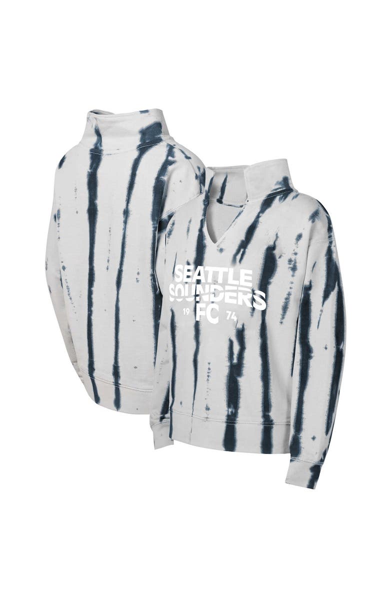 Outerstuff Girls Youth Gray Seattle Sounders FC Big League V-Neck Pullover Sweatshirt, Alternate, color, Gray