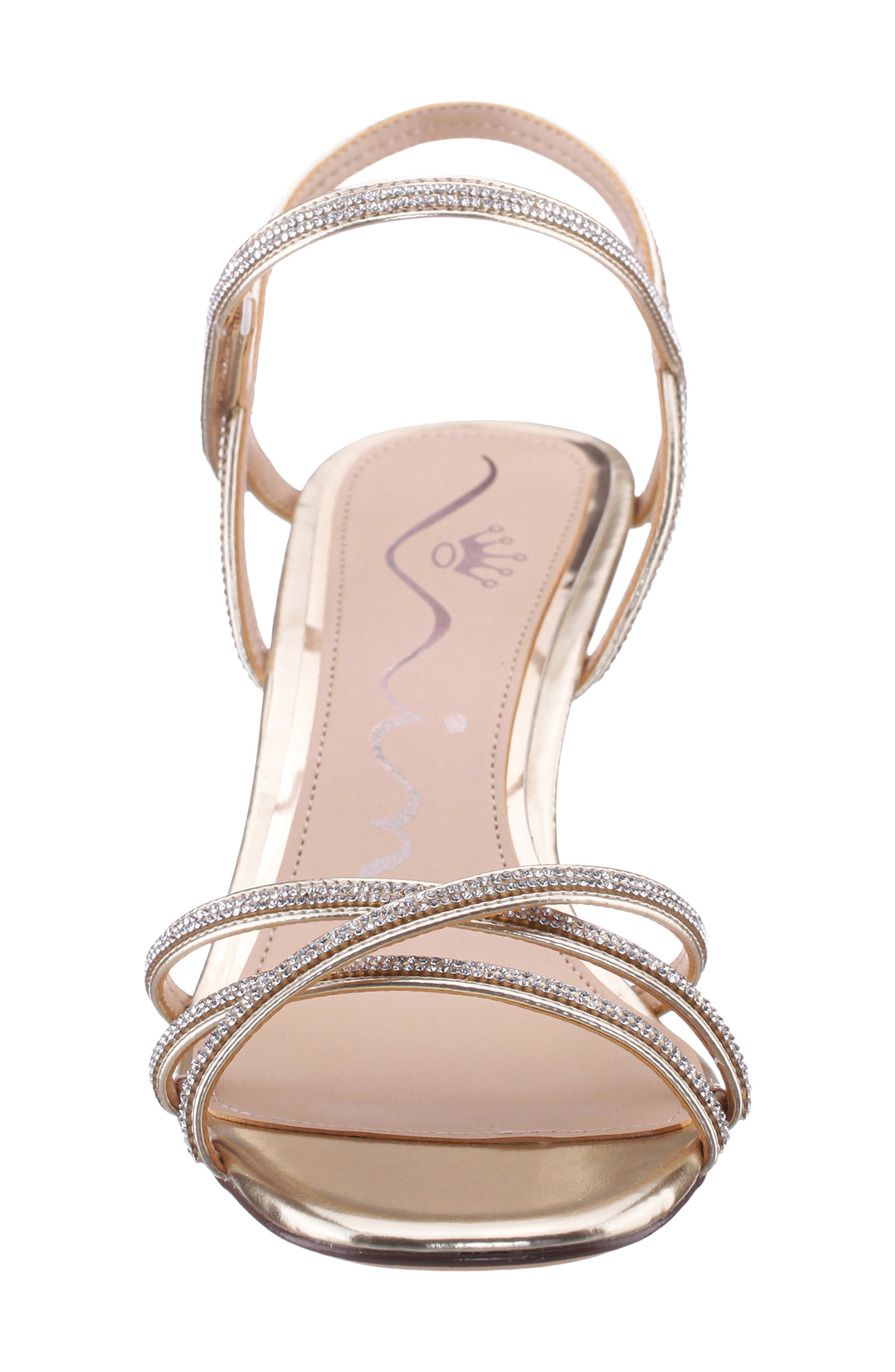 Brynda Slingback Wedge Sandal, Alternate, color, PLATINO METALIIC