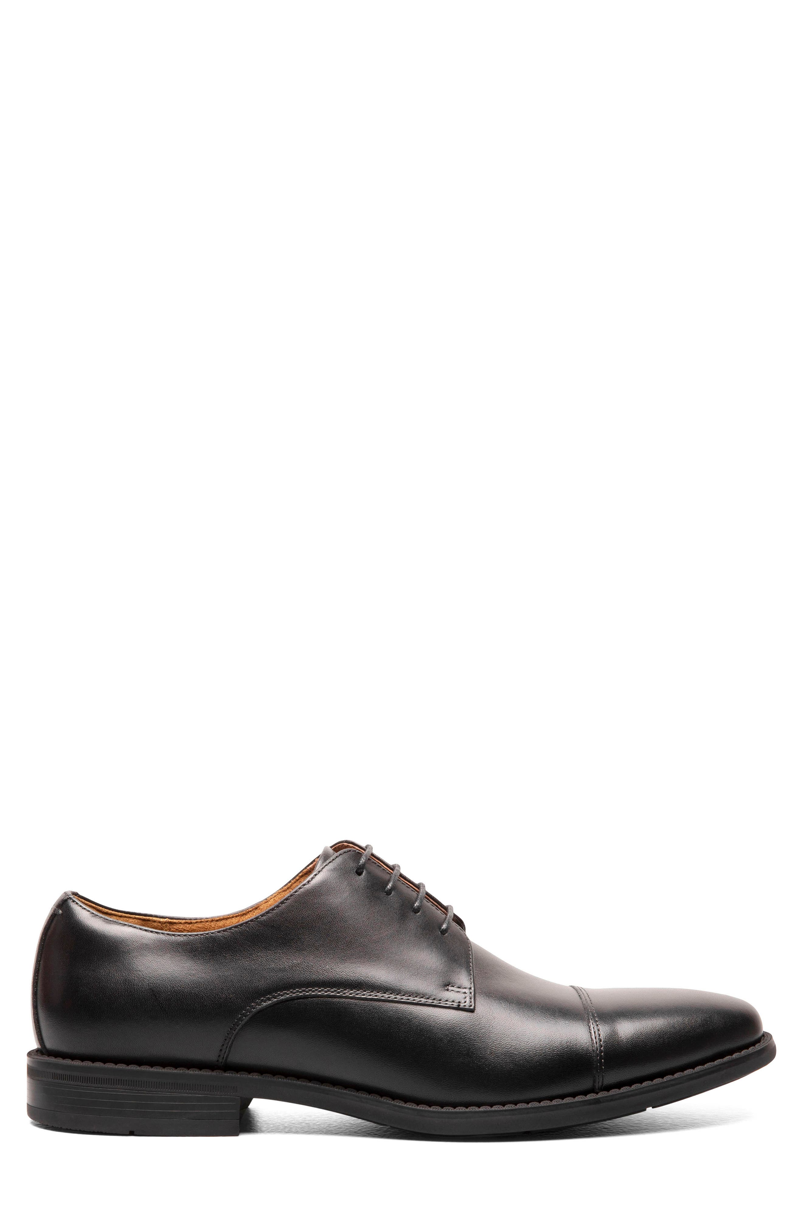 Florsheim Santucci Cap Toe Derby, Alternate, color, Black