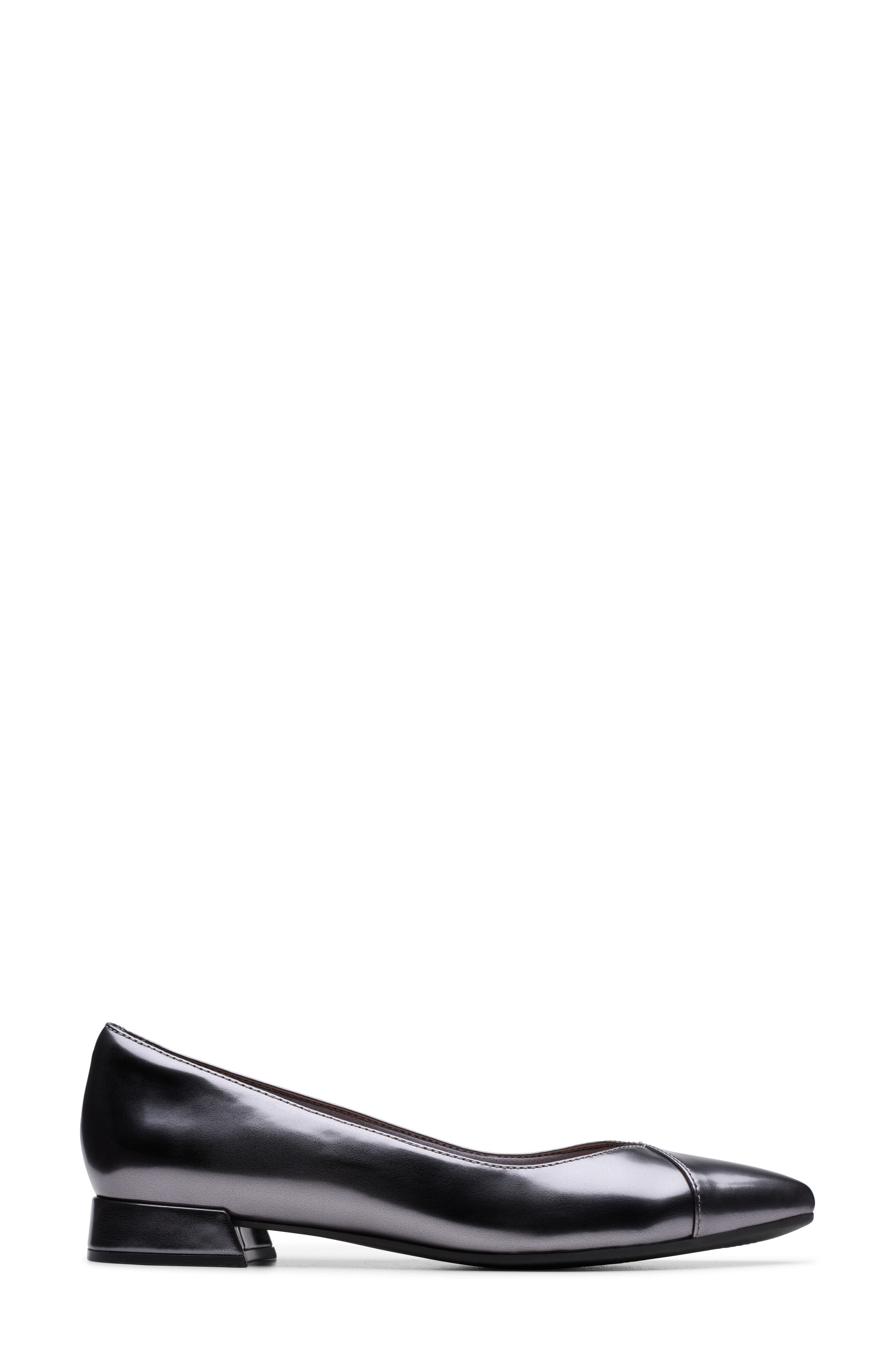 Natalyn Wish Pointed Toe Flat, Alternate, color, DARK PEWTER METALLIC