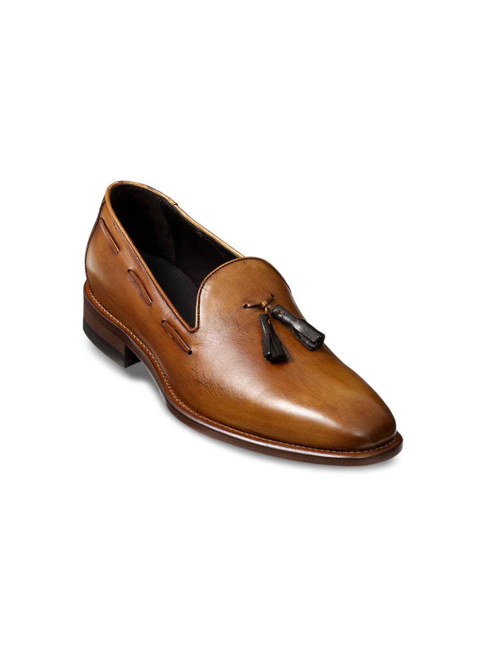 Paul Fredrick Ethan Tassel Loafer, Main, color, Chestnut