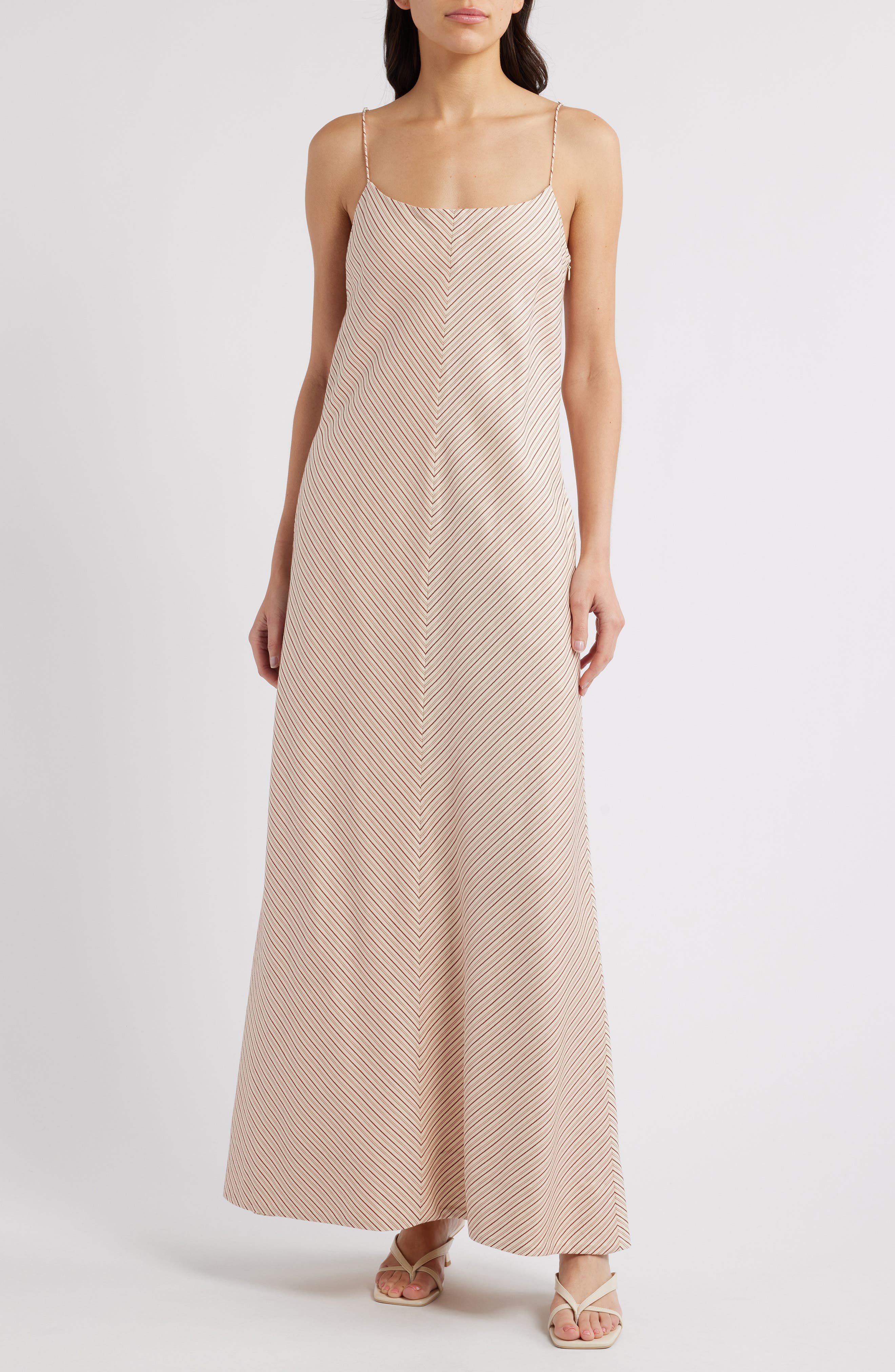 Faithfull the Brand Elyna Pinstripe Maxi Dress