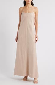 Faithfull the Brand Elyna Pinstripe Maxi Dress