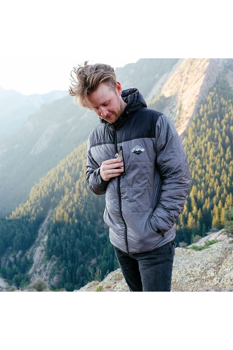 Camper Hooded Jacket - Mens, Alternate, color, Gray
