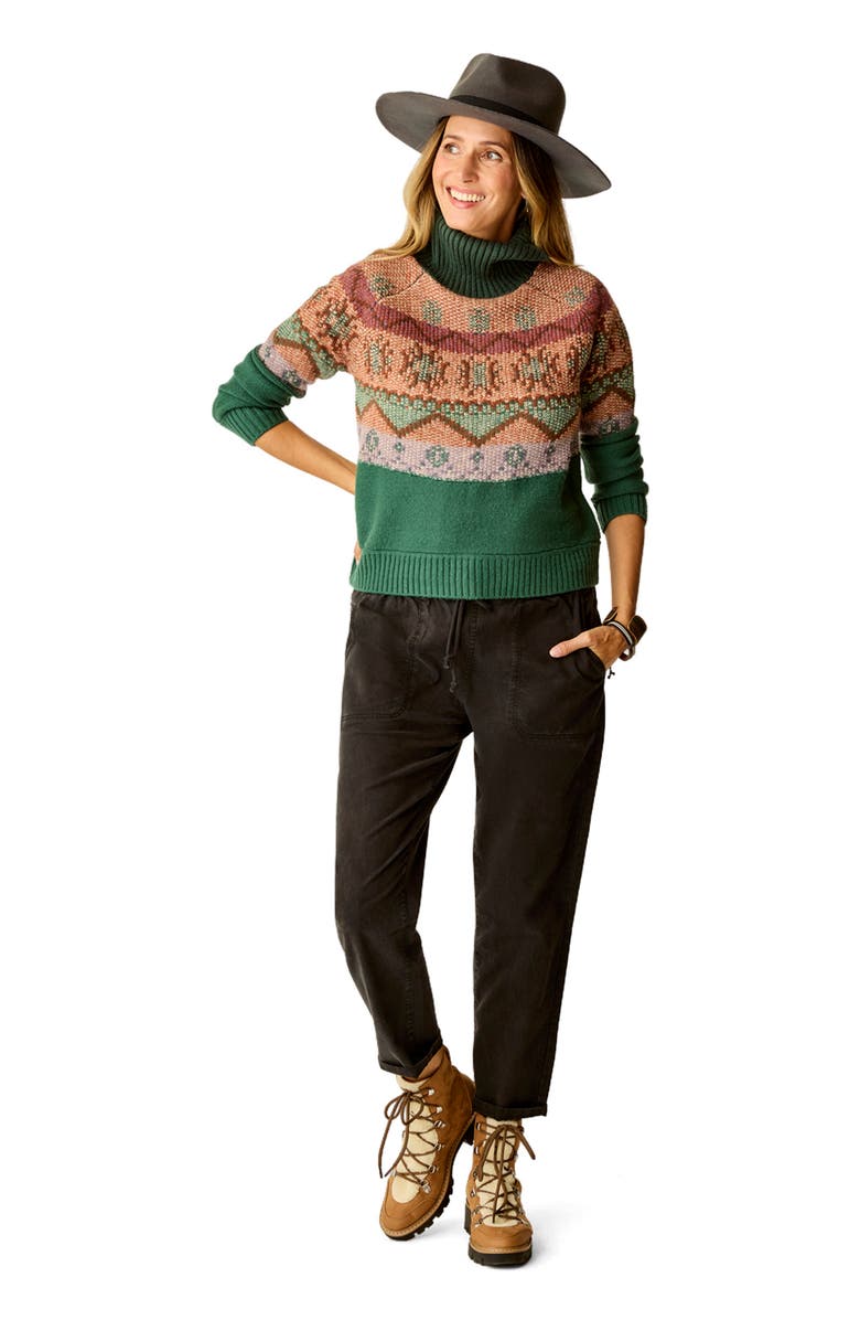 Carve Designs Neve Fairisle Turtleneck, Alternate, color, Bistro Fairisle