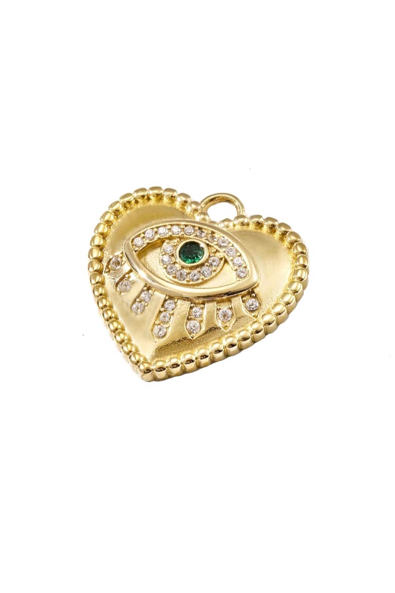 Evil Eye Charm, Main, color, YELLOW