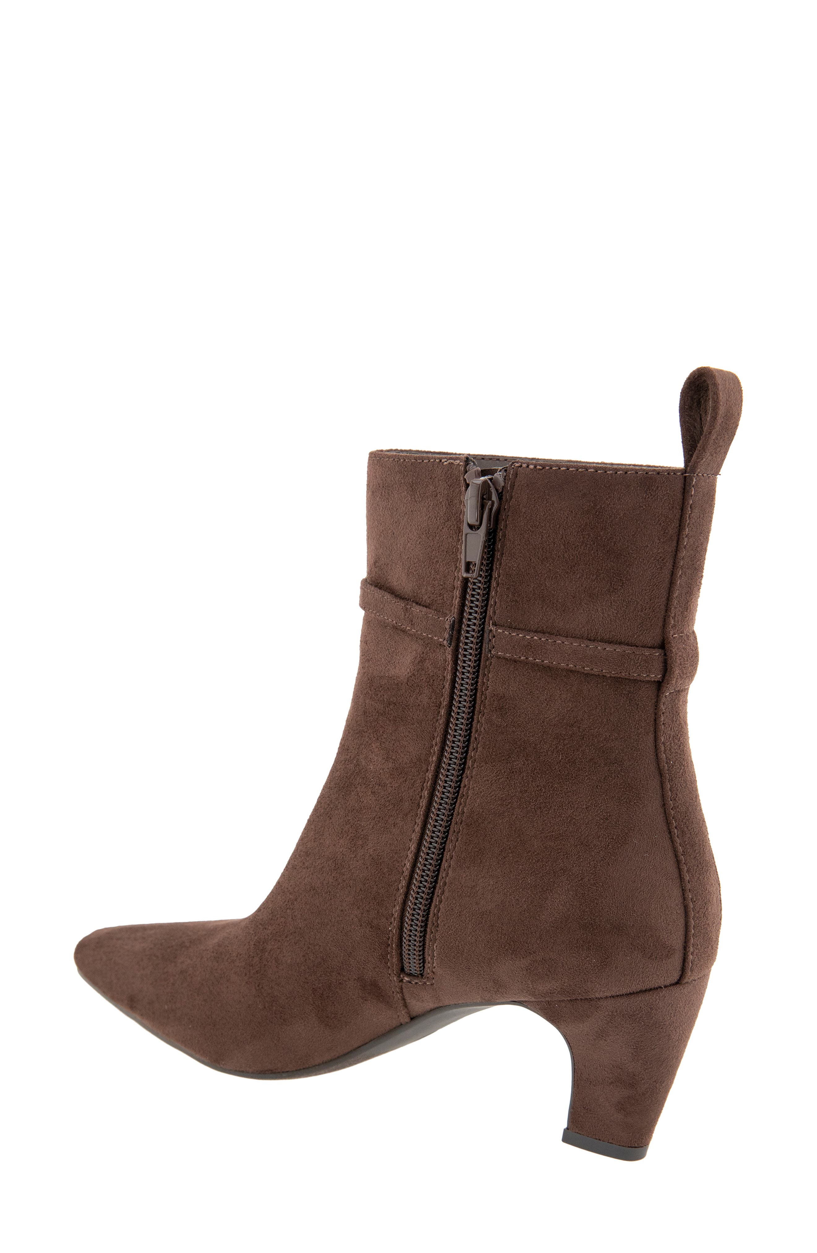 Xion Faux Leather Bootie, Alternate, color, DARK BROWN