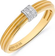 H.J. Namdar Pavé Diamond Texture Ring