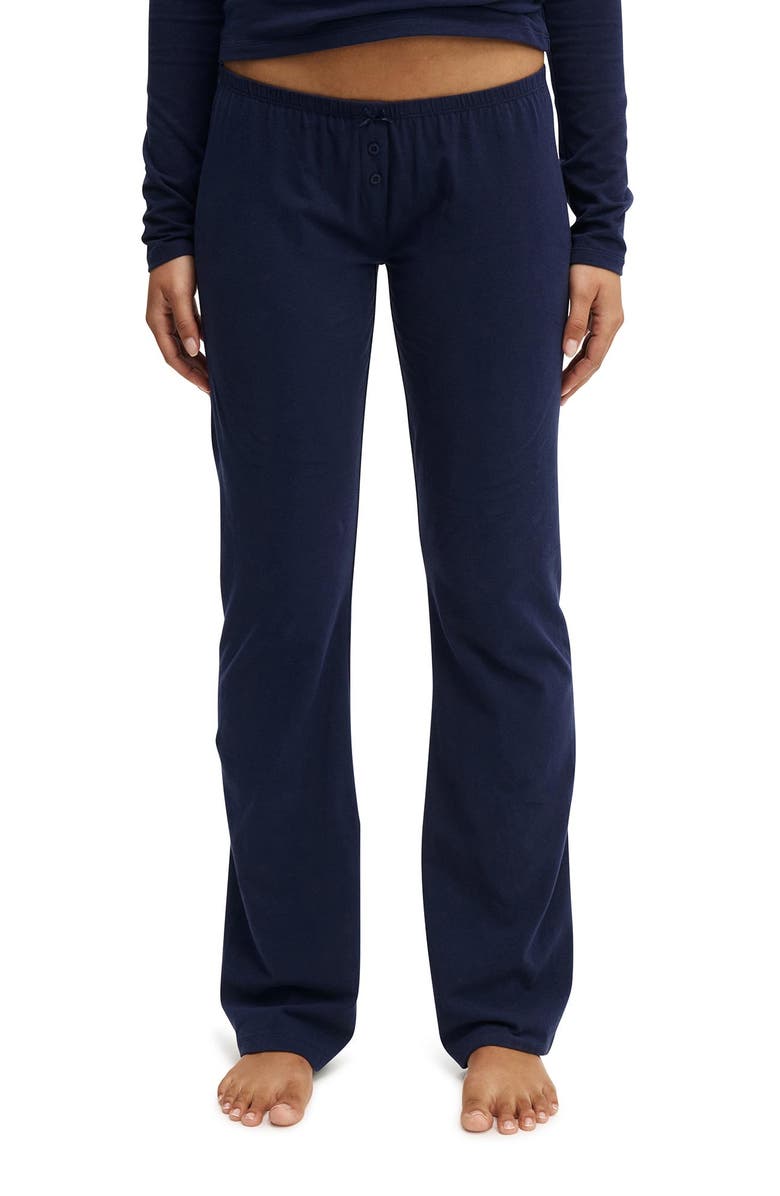 COTTON ON BODY Women's Dreamy Soft Flare Pant, Main, color, Navy Vision
