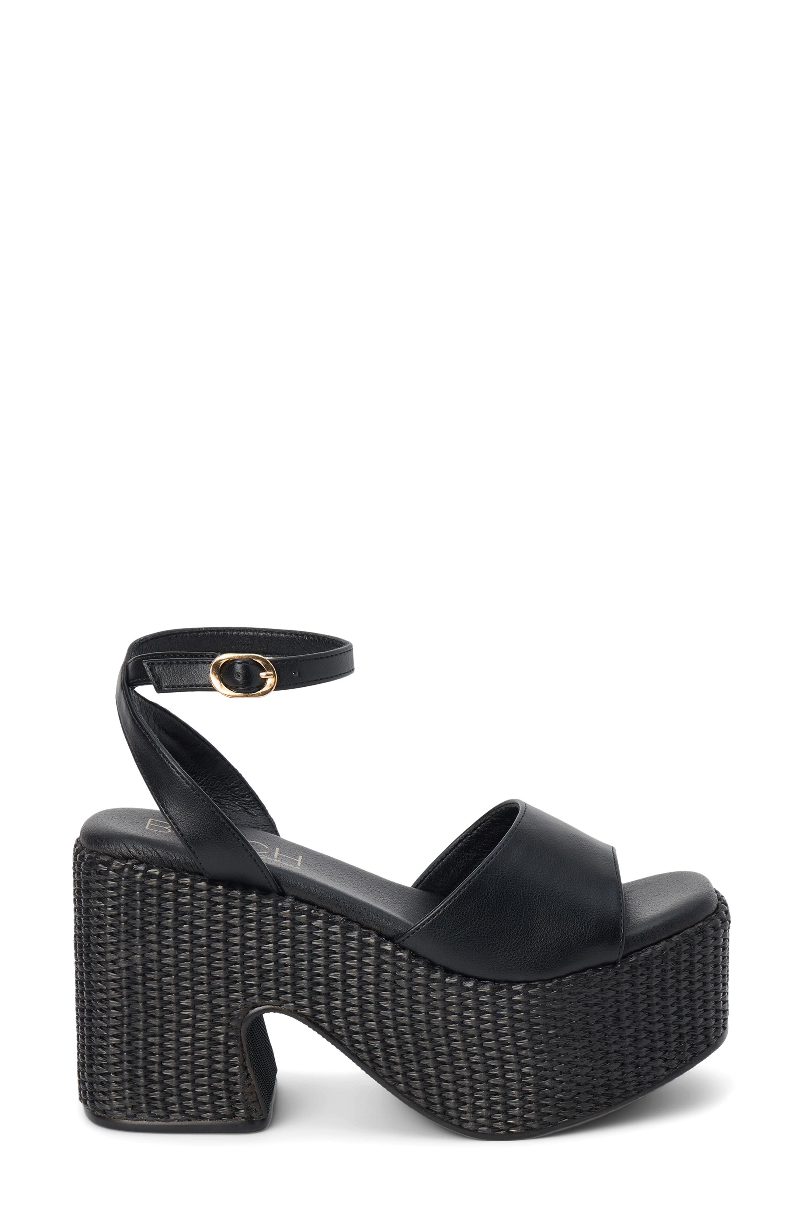 Coconuts by Matisse Arden Ankle Strap Platform Sandal, Alternate, color, Black
