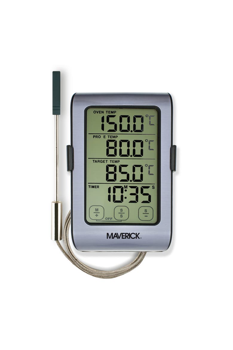Dual Sensor Touch Screen Oven & Meat Thermometer, Main, color, Silver