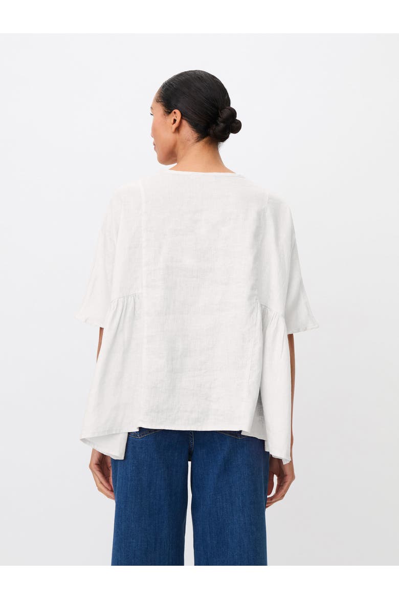 Mablissea Oversized Linen Blouse, Alternate, color, White