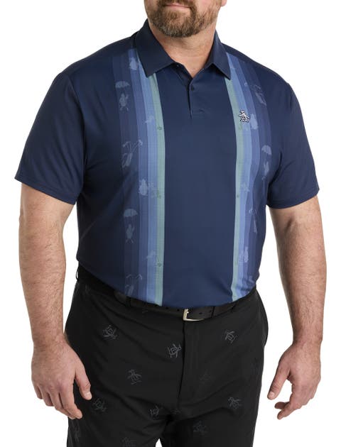 Big & Tall Striped Polo Shirt
