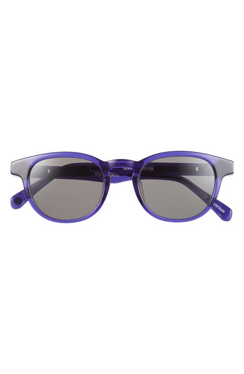 Clearly 46mm Round Polarized Sunglasses