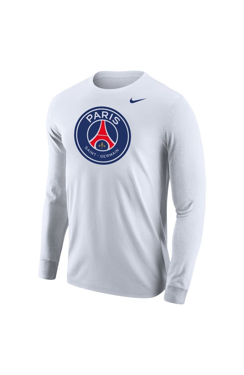 Nike Men's Nike White Paris Saint-Germain Core Long Sleeve T-Shirt, Main, color,